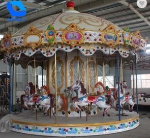 China Passeios clássicos do recinto de diversão da forma, carrossel luxuoso do parque de diversões para crianças fábrica
