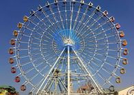 Roda de Ferris do parque temático da segurança, passeio grande da roda do Natal 120m Ferris fornecedor