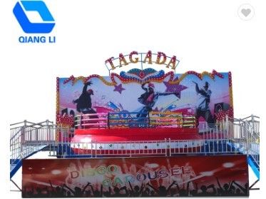O parque temático do carnaval do divertimento monta passeios do Funfair da plataforma giratória de Tagada do disco no reboque